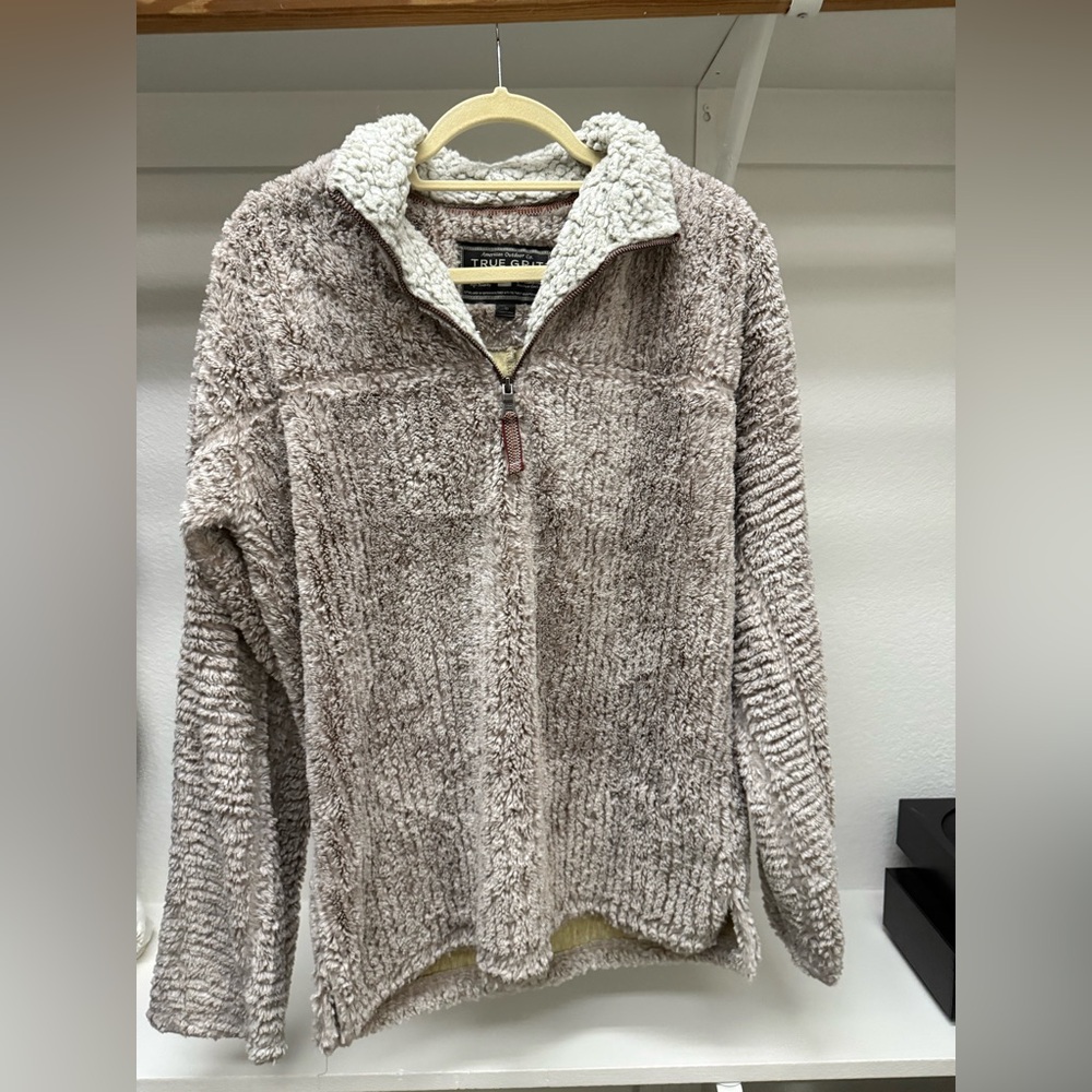 True Grit Plush Quarter Zip Pullover